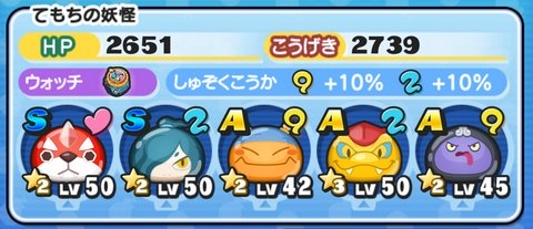 妖怪ウォッチぷにぷに バランス重視のパーティ